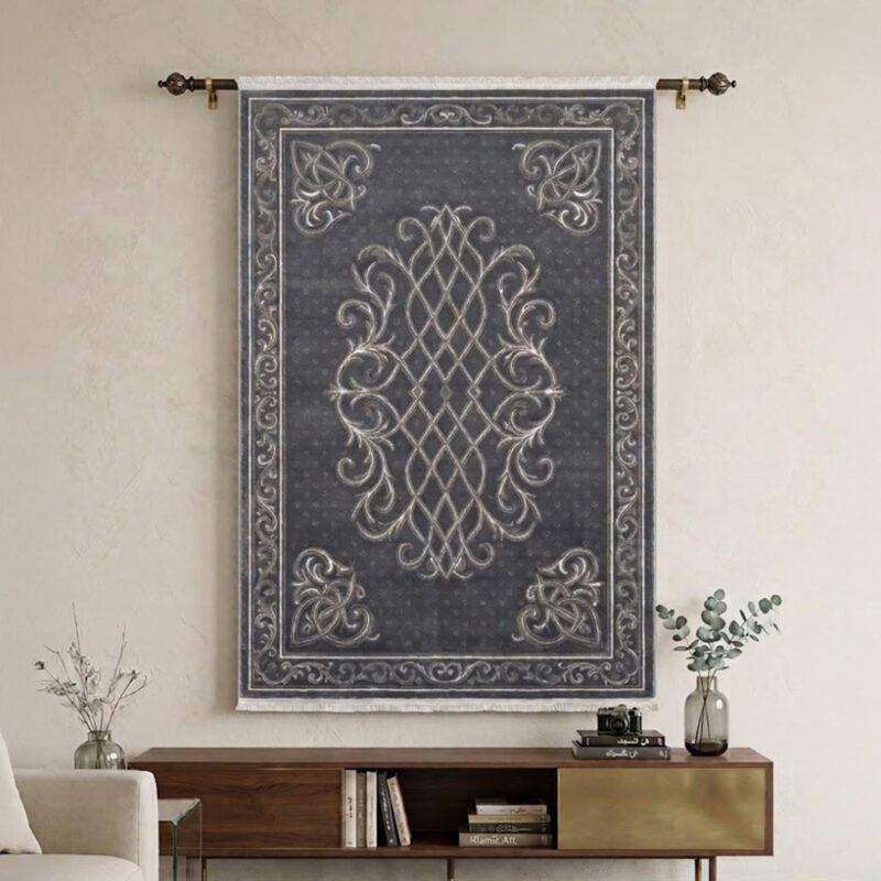 A beautiful home and guest carpet makes your home feel cozy and look great. It has a neat, matching pattern in the middle. It is made from strong, soft fabric that feels nice on your feet and is very easy to clean.