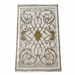 A beautiful home and guest carpet makes your home feel cozy and look great. It has a neat, matching pattern in the middle. It is made from strong, soft fabric that feels nice on your feet and is very easy to clean.