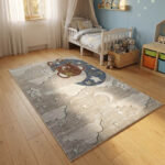 A premium-grade kids' rug featuring a highly durable, high-quality build that withstands constant activity. The pile is tightly woven to be incredibly soft and smooth, creating a comfortable surface for toys and games.