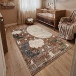 This area rug prioritizes a premium feel with a high-quality, ultra-soft surface that makes floor time comfortable for children.
