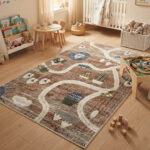 A premium-grade kids' rug featuring a highly durable, high-quality build that withstands constant activity.