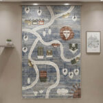 A premium-grade kids' rug featuring a highly durable, high-quality build that withstands constant activity.