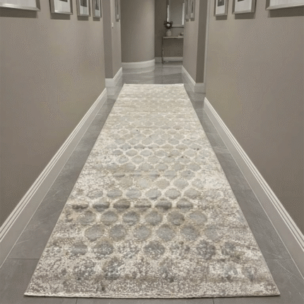 Showcases rich, intricate tribal patterns woven into a low-profile construction, making it perfect for smooth door clearance in entryways.