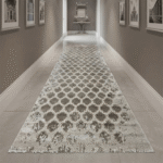 Showcases rich, intricate tribal patterns woven into a low-profile construction, making it perfect for smooth door clearance in entryways.