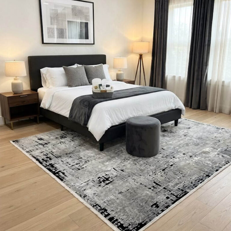Built for comfort, this rug features a noticeably soft, smooth pile that feels good underfoot.