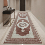 Durable runner carpet for high-traffic hallways and narrow walkways