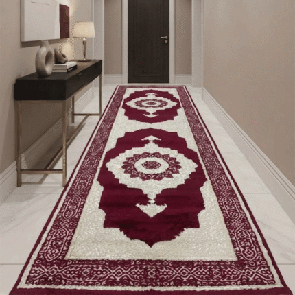 Durable runner carpet for high-traffic hallways and narrow walkways