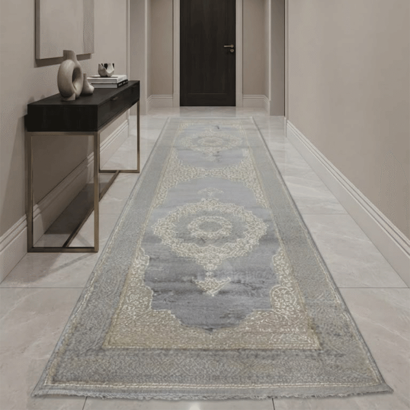 Durable runner carpet for high-traffic hallways and narrow walkways