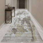 Low-pile runner carpet suitable for indoor entryways and hallways
