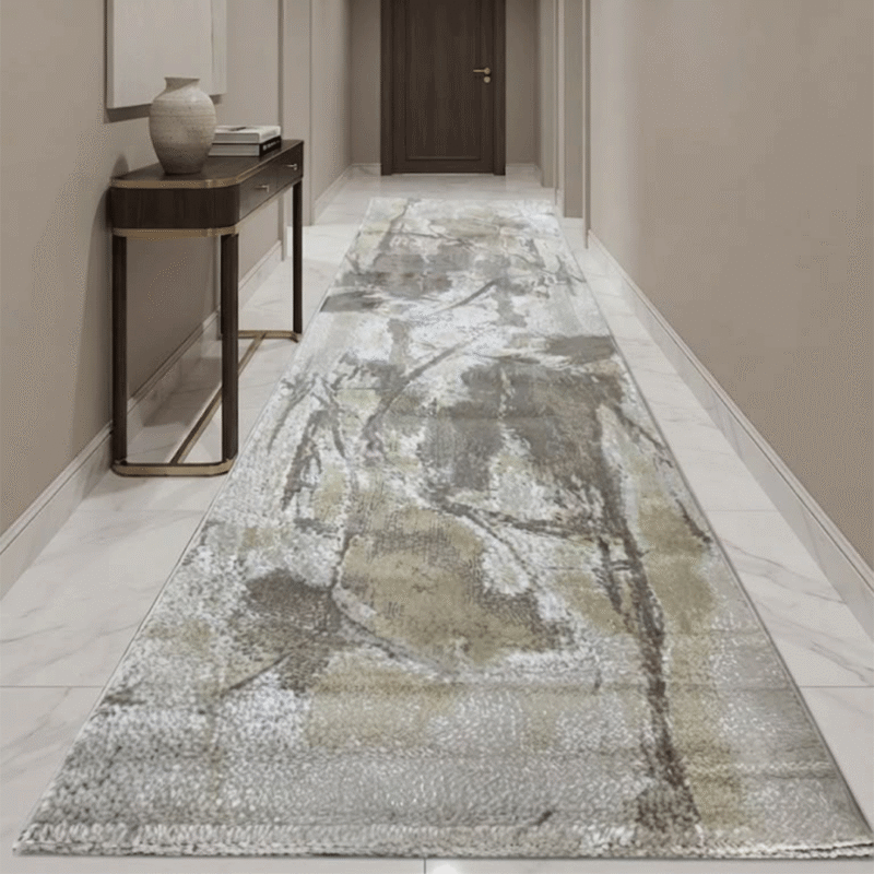 Low-pile runner carpet suitable for indoor entryways and hallways