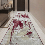 Low-pile runner carpet suitable for indoor entryways and hallways
