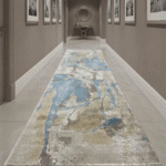 Low-pile runner carpet suitable for indoor entryways and hallways