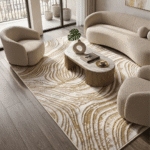 This high-quality Turkish rug replicates the sought-after, lived-in patina of a century-old antique using softly washed, desaturated natural dyes.